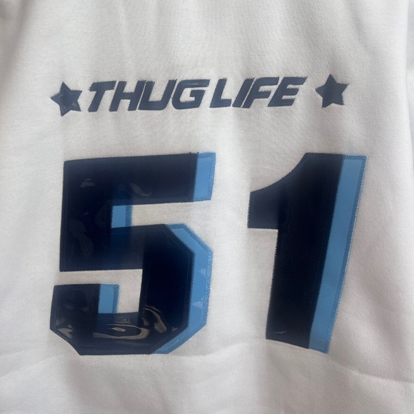 Vintage Original Thug Life 51 White Crew-Neck Sweatshirt - NWT - Picture 4 of 7